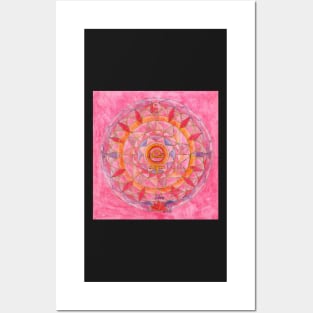 Libra horoscope free-hand mandala - Renate van Nijen Posters and Art